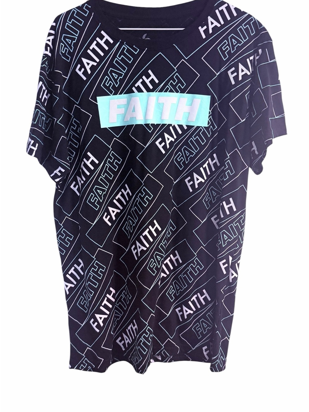 Faith Graphic Short Sleeve Tee - Black